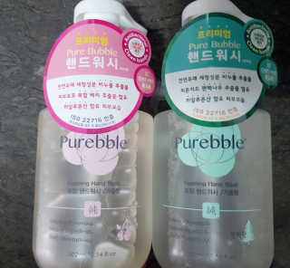 Purebble 당김없이 속촉촉_퓨어블 핸드워시 3종 [랜덤발송] — 4점을 준 리뷰어가 2020년 8월 올린 사용 사진