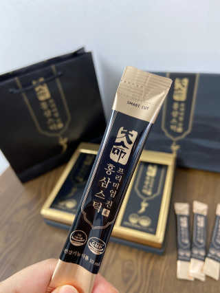헬스업_천명진프리미엄홍삼스틱_10ml x 30포 — 4.5점을 준 리뷰어가 2020년 7월 올린 사용 사진
