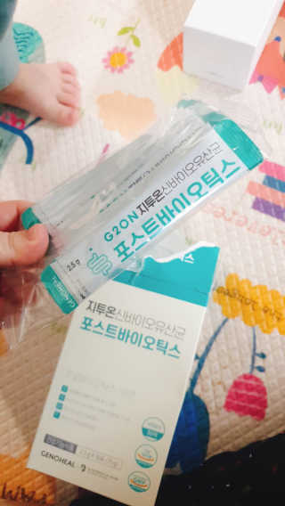 지투온 신바이오유산균 포스트바이오틱스 — 5점을 준 리뷰어가 2020년 10월 올린 사용 사진