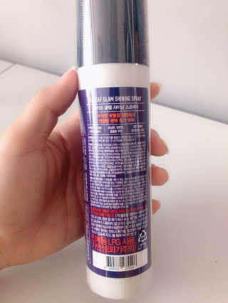 달리프 글램 샤이닝 스프레이 150ml — 5점을 준 리뷰어가 2020년 6월 올린 사용 사진