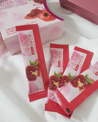 헬스업_쁘띠쁘띠석류콜라겐젤리_20g x 14포 — 5점을 준 리뷰어가 2020년 10월 올린 사용 사진