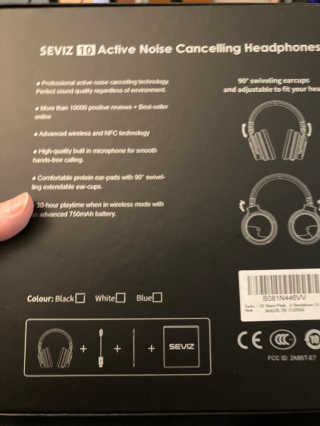 SEVIZ Bluetooth Headphones 10 3color — 3.5점을 준 리뷰어가 2020년 9월 올린 사용 사진