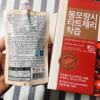 자연에온 몽모랑시 타트체리 착즙 100mL 10개입 2BOX — 4.5점을 준 리뷰어가 2020년 11월 올린 사용 사진