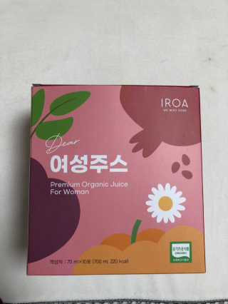 이로아 디어 여성주스_10포 — 5점을 준 리뷰어가 2020년 10월 올린 사용 사진