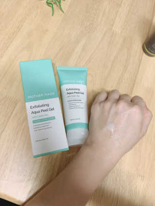 [마더메이드]엑스폴리에이팅 아쿠아 필링젤 w.그린티_K — 4.5점을 준 리뷰어가 2020년 9월 올린 사용 사진