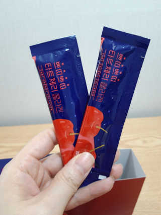 서울약사신협_쁘띠쁘띠타트체리콜라겐_20g x 14포 — 5점을 준 리뷰어가 2020년 11월 올린 사용 사진