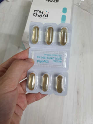JW중외제약 마이코드 알티지 오메가3 1000 mg — 5점을 준 리뷰어가 2020년 8월 올린 사용 사진