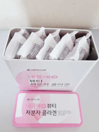 서울약사신협_내몸애뷰티저분자콜라겐_2.5g 50포 — 5점을 준 리뷰어가 2020년 4월 올린 사용 사진