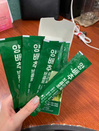 조은약초 국산 양배추즙 양배추 브로콜리 젤리 15포 x 1박스 — 4점을 준 리뷰어가 2020년 9월 올린 사용 사진