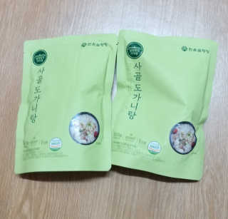 한촌몰 설렁탕집 가마솥 도가니탕 350g x 2팩 — 5점을 준 리뷰어가 2020년 8월 올린 사용 사진