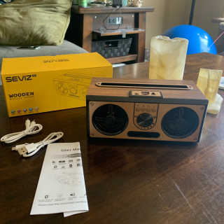 SEVIZ RETRO20W 레트로 블루투스 스피커 — 5점을 준 리뷰어가 2020년 7월 올린 사용 사진