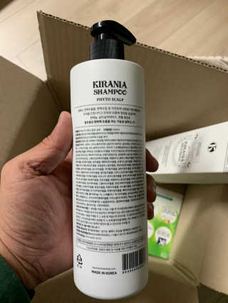 키라니아 피토스칼프 탈모완화 기능성샴푸 500ml — 5점을 준 리뷰어가 2020년 12월 올린 사용 사진
