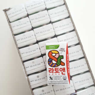 [풀무원녹즙] 어린이 과채음료, 라토앤 트로피칼 1box — 5점을 준 리뷰어가 2020년 10월 올린 사용 사진