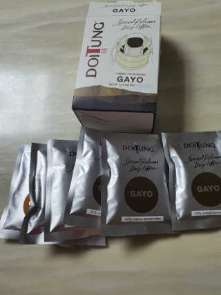 도이퉁 드립백 커피 60g 스페셜티 GAYO — 5점을 준 리뷰어가 2020년 12월 올린 사용 사진