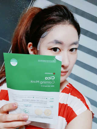 리더스코스메틱 리더스 시카 카밍  마스크 — 5점을 준 리뷰어가 2020년 5월 올린 사용 사진