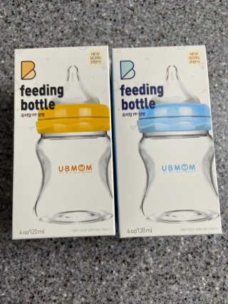 유비맘 신생아젖병 120ml 트리플팩_ 젖꼭지 포함 — 4.5점을 준 리뷰어가 2020년 8월 올린 사용 사진