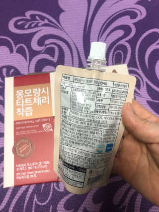 자연에온 몽모랑시 타트체리 착즙 100mL 10개입 2BOX — 4.5점을 준 리뷰어가 2020년 10월 올린 사용 사진