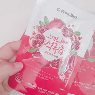 프롬바이오 오직 석류만 [그대로100 석류즙] 하루 1포로 건강하게 — 5점을 준 리뷰어가 2020년 6월 올린 사용 사진