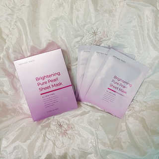 [마더메이드] 브라이트닝 퓨어 진주 마스크 10매입_K — 4.5점을 준 리뷰어가 2020년 12월 올린 사용 사진