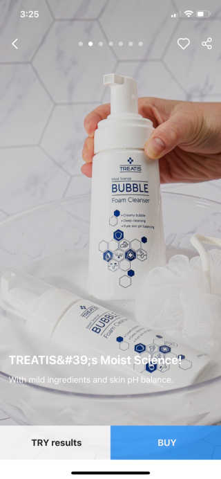 트리티스 [TREATIS] Bubble Foam Cleanser 200ml — 1점을 준 리뷰어가 2021년 1월 올린 사용 사진