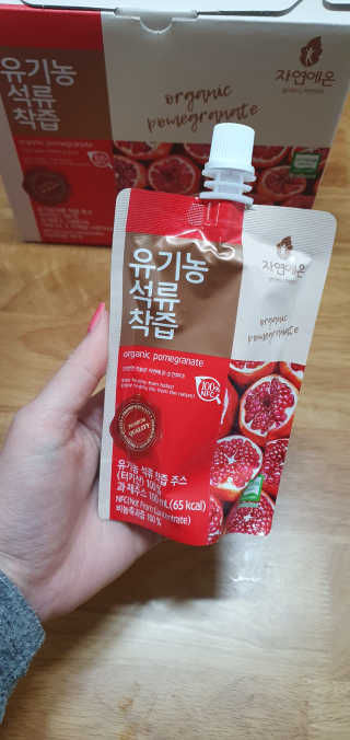 자연에온 유기농 석류 착즙 100mL 10개입 2BOX — 3점을 준 리뷰어가 2020년 12월 올린 사용 사진