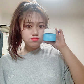 바르는콜라겐 하이온 제주바다보배 슬리핑마스크 100mL — 5점을 준 리뷰어가 2020년 6월 올린 사용 사진