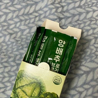 조은약초 국산 양배추즙 양배추 브로콜리 젤리 15포 x 1박스 — 4점을 준 리뷰어가 2020년 9월 올린 사용 사진