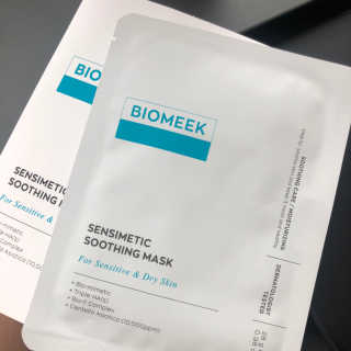 바이오믹 BIOMEEK SENSIMETIC SOOTHING MASK.S — 5점을 준 리뷰어가 2020년 7월 올린 사용 사진
