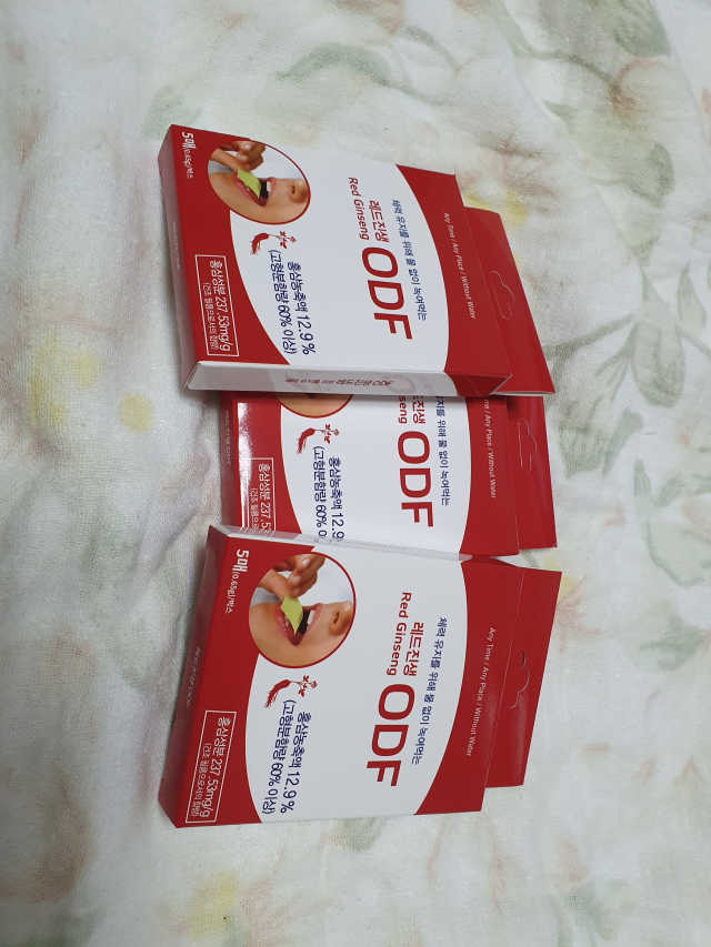 레드 진생 ODF 3박스 리뷰 사진