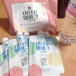 [꾸콤] 참참 OOTD쉐이크 고단백 일주일세트 50g x 5 — 5점을 준 리뷰어가 2020년 10월 올린 사용 사진