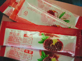 헬스업_쁘띠쁘띠석류콜라겐젤리_20g x 14포 — 3.5점을 준 리뷰어가 2020년 10월 올린 사용 사진