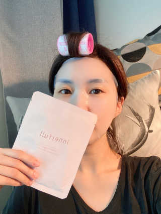 이너풀 하이 모이스처라이징 바이오셀룰로오스 마스크 — 4.5점을 준 리뷰어가 2020년 7월 올린 사용 사진