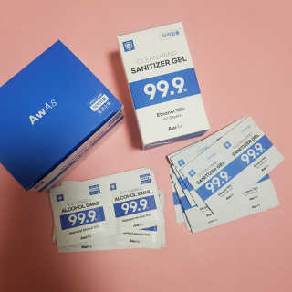 어웨이크어슬립 [AWAS] 알콜스왑 100매 + 세니타이저겔 50매 위생세트 — 5점을 준 리뷰어가 2020년 7월 올린 사용 사진