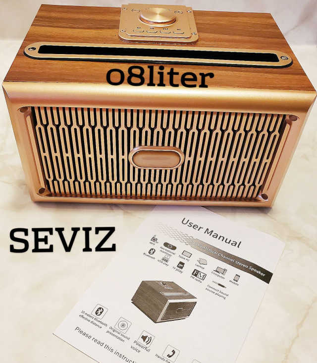 SEVIZ GOLD20W 레트로 블루투스 스피커 리뷰 사진