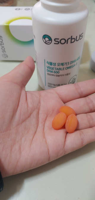 소버스 식물성 오메가3 DHA 600 — 4점을 준 리뷰어가 2020년 4월 올린 사용 사진