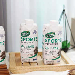 셀렉스스포츠 셀렉스 스포츠 드링크 초콜릿 _ 330ml x 12팩 — 5점을 준 리뷰어가 2020년 11월 올린 사용 사진