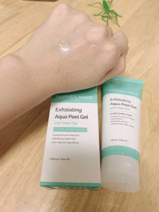 [마더메이드]엑스폴리에이팅 아쿠아 필링젤 w.그린티_K — 4.5점을 준 리뷰어가 2020년 9월 올린 사용 사진