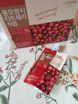 자연에온 몽모랑시 타트체리 착즙 100mL 10개입 2BOX — 5점을 준 리뷰어가 2020년 9월 올린 사용 사진
