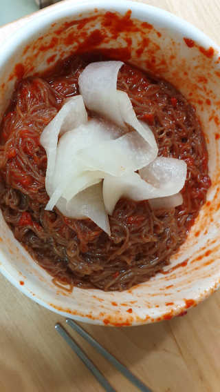 [해주냉면] 신천맛집 매운 비빔냉면 2인분 + 무절임 — 2점을 준 리뷰어가 2020년 5월 올린 사용 사진