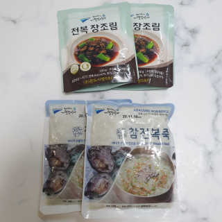 바다는다웰빙이다 완도사랑 전복죽 250g - 2팩 + 전복장조림 2팩 — 5점을 준 리뷰어가 2020년 10월 올린 사용 사진