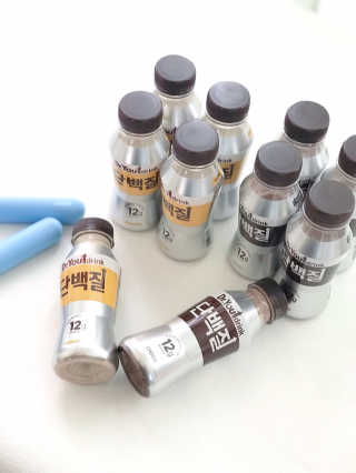 닥터유드링크 단백질 초코맛 and 바나나맛 — 5점을 준 리뷰어가 2020년 8월 올린 사용 사진