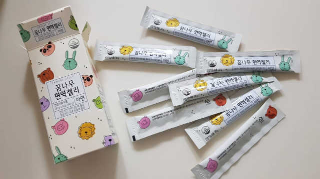 꿈나무 면역젤리 리뷰 사진