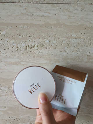 디어벨르 크림쿠션 DEAR BELLE CREAM COUSION — 3점을 준 리뷰어가 2020년 8월 올린 사용 사진