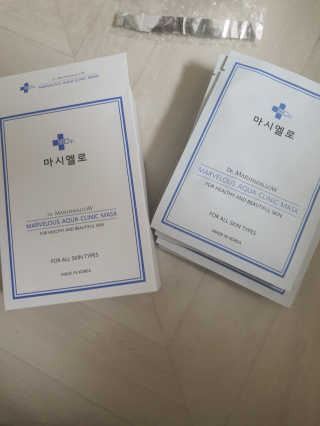 닥터마시멜로 닥터마스멜로 마블러스 아쿠아 클리닉 마스크 — 5점을 준 리뷰어가 2020년 10월 올린 사용 사진