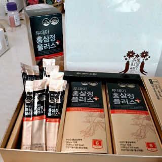 서울약사신협_투데이홍삼정플러스스틱_10g x 30포 — 5점을 준 리뷰어가 2020년 11월 올린 사용 사진