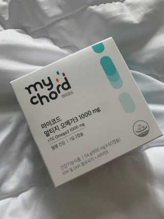JW중외제약 마이코드 알티지 오메가3 1000 mg — 5점을 준 리뷰어가 2020년 10월 올린 사용 사진