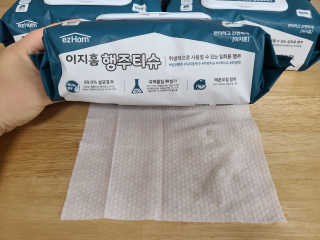 이지홈 간편 살균 행주 티슈 — 5점을 준 리뷰어가 2020년 11월 올린 사용 사진