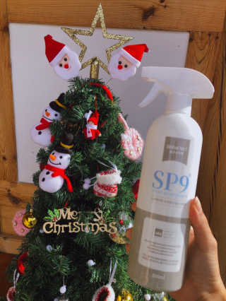 SP9 스프레이형 프리미엄 살균소독제 500ml+100ml — 5점을 준 리뷰어가 2020년 12월 올린 사용 사진
