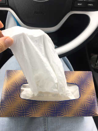 잘풀리는집 부드러운 모이스처 보습 미용 티슈 230매 — 5점을 준 리뷰어가 2020년 9월 올린 사용 사진