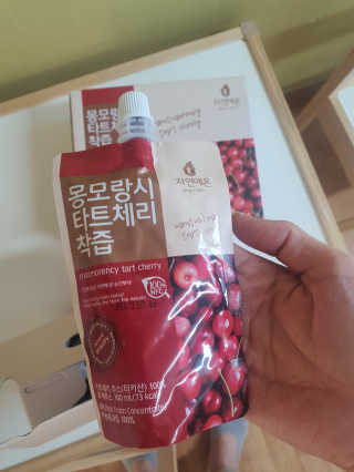자연에온 몽모랑시 타트체리 착즙 100mL 10개입 2BOX — 4점을 준 리뷰어가 2020년 12월 올린 사용 사진